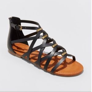 Universal Thread Black Gladiator Sandals